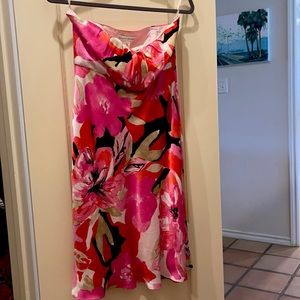 Banana Republic silk strapless dress US 4